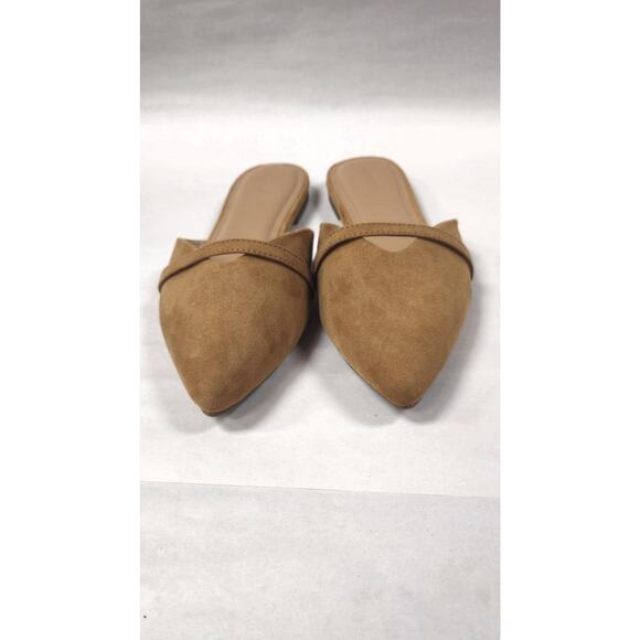 Fashion Mule Shoes Womens Size 9 Brown Caramelized Toffee Pointed Toe Slip On - Picture 6 of 10